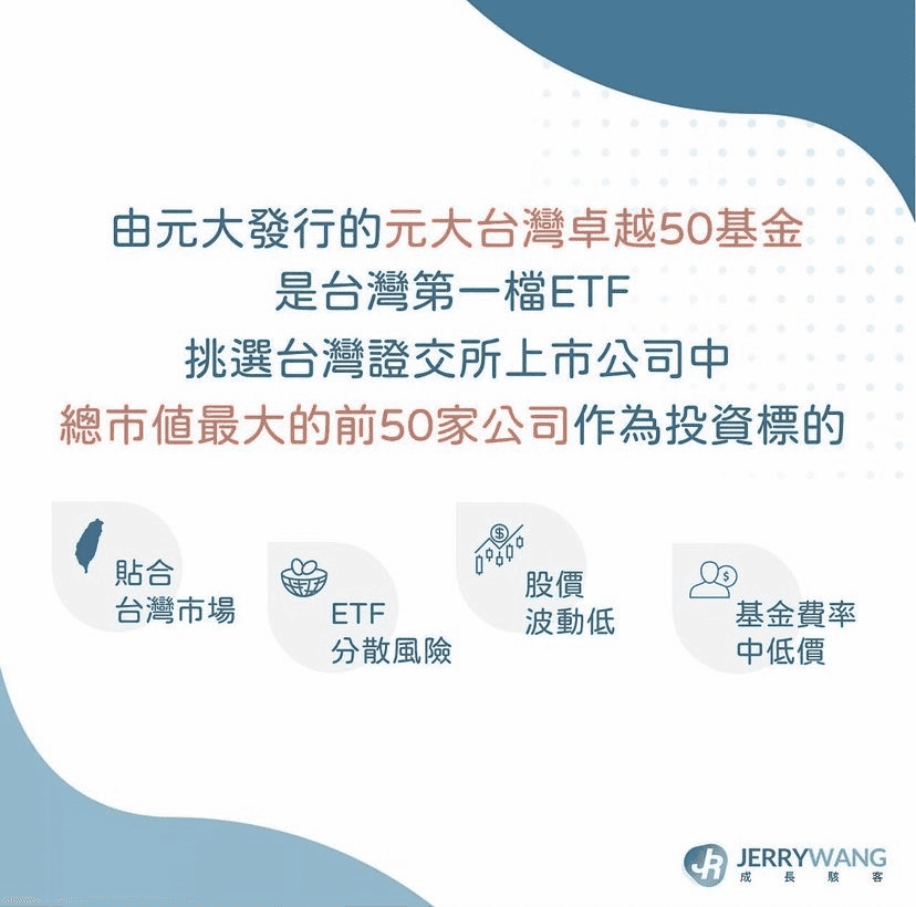 0050(元大台灣50) ETF基本介紹