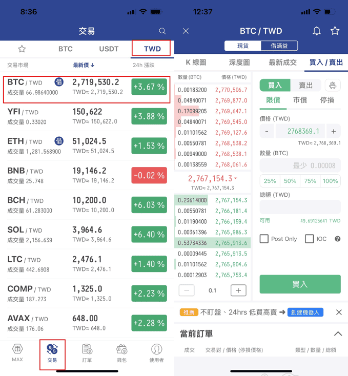 比特幣在台灣怎麼買?MAX與幣托交易所下單買賣圖文教學 - 第2張圖 比特幣在台灣怎麼買?MAX與幣托交易所下單買賣圖文教學